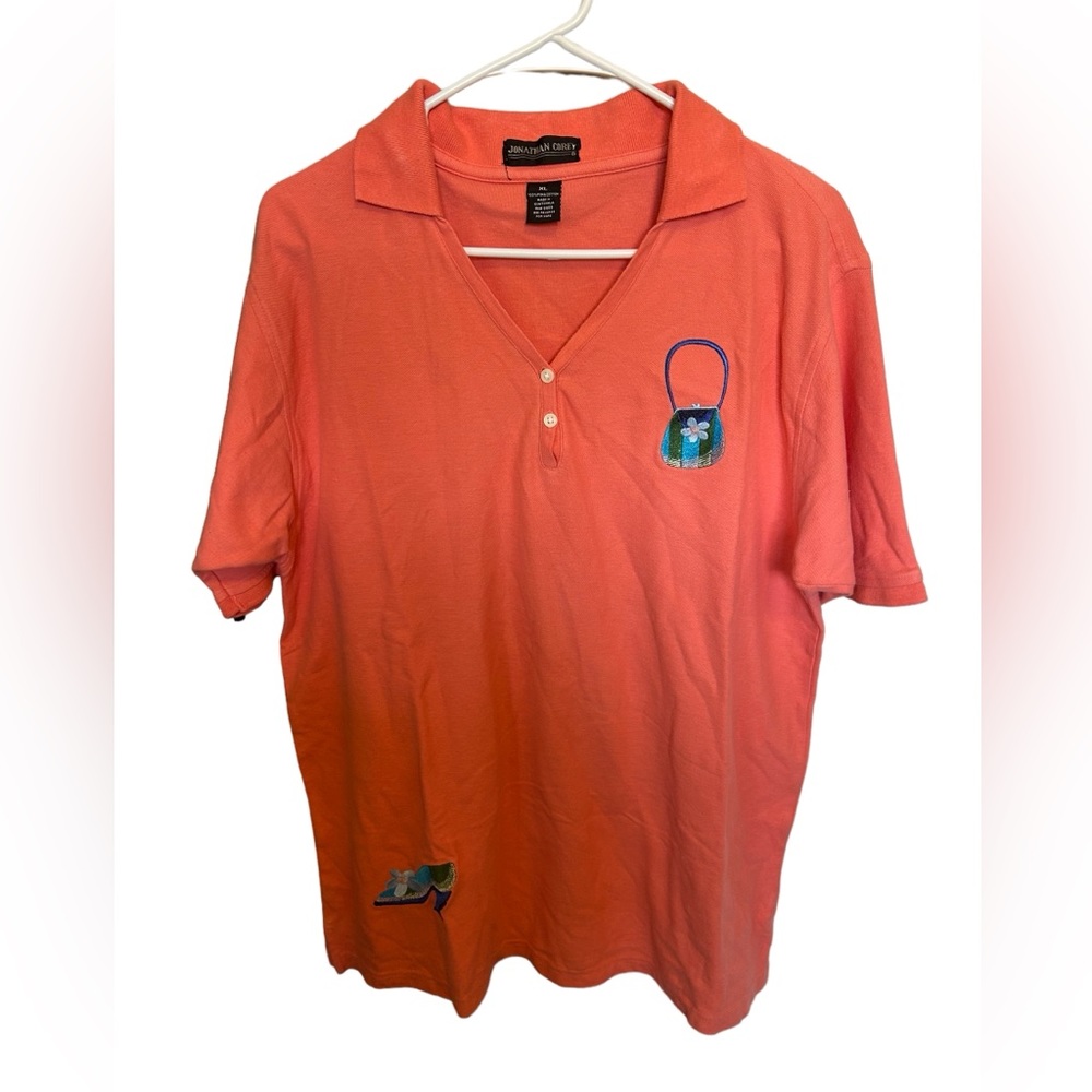 Jonathan Corey vintage coral shirt size X-Large